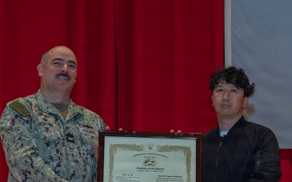 CFAY Holds All Hands and Awards at Quarters