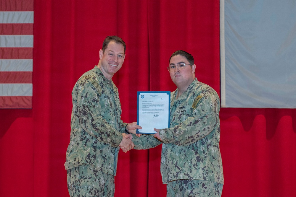 CFAY Holds All Hands and Awards at Quarters