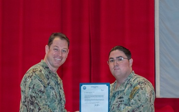 CFAY Holds All Hands and Awards at Quarters