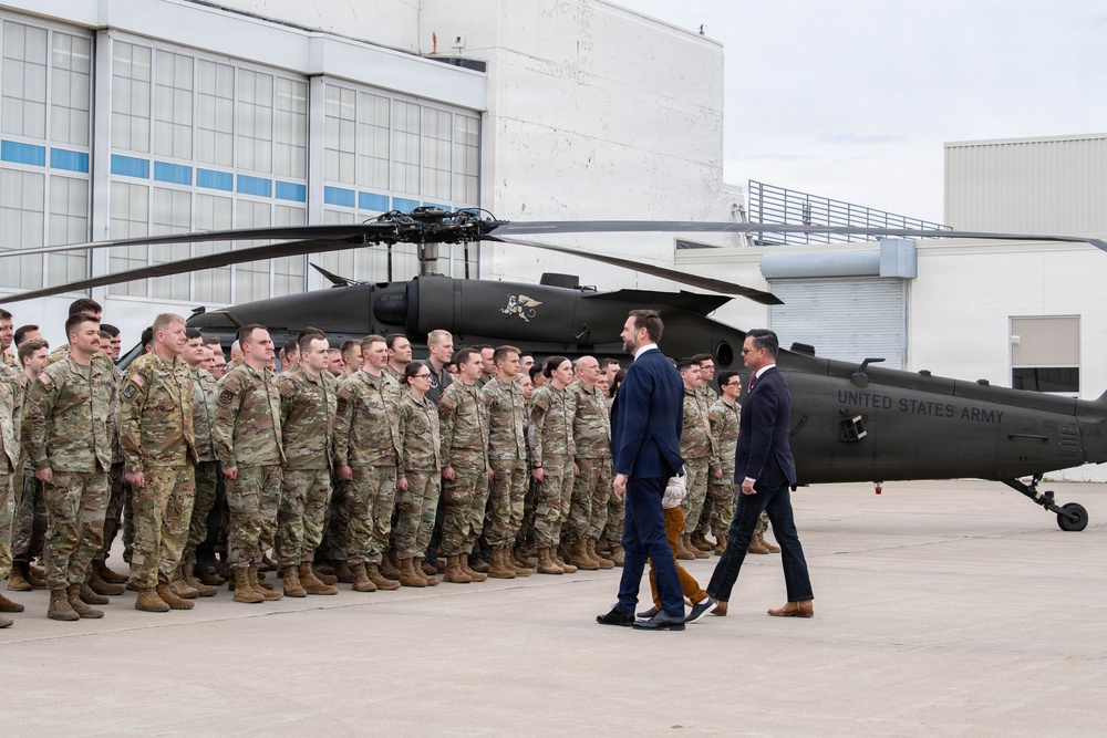 Vice President Vance visits 132d Wing