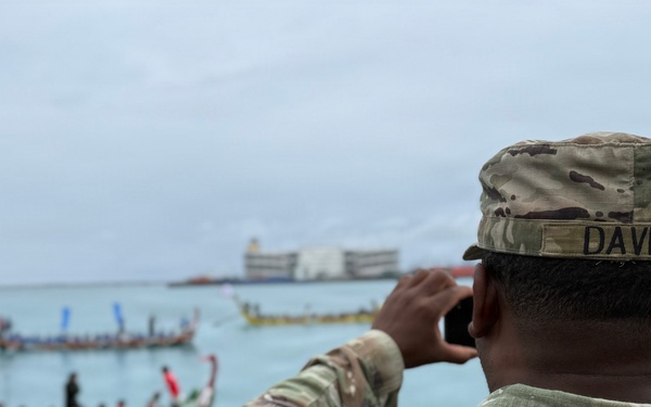 U.S. Army community members participate in Okinawa’s Naha Haarii