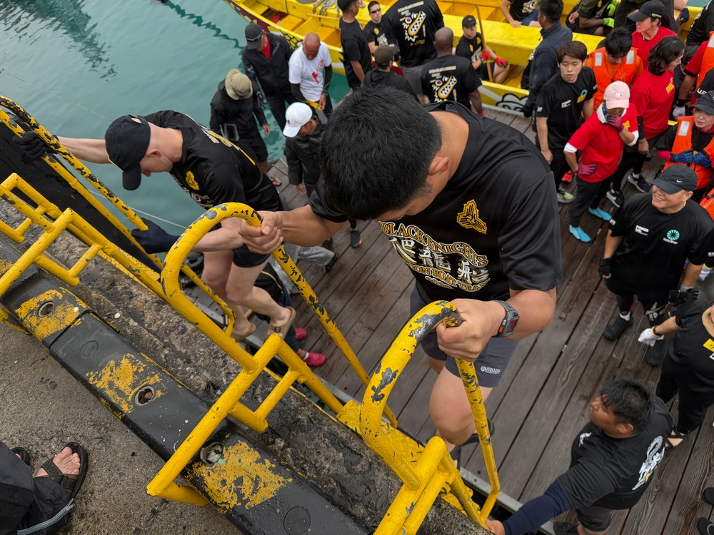 U.S. Army community members participate in Okinawa’s Naha Haarii