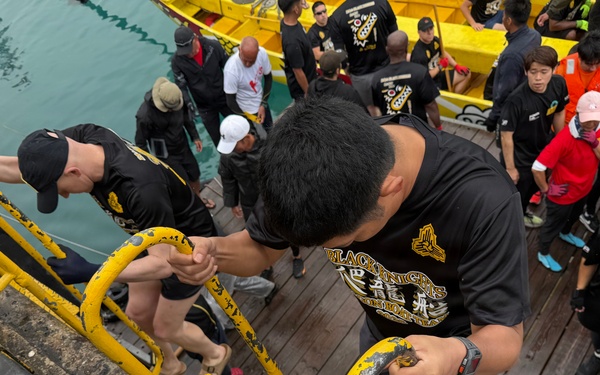 U.S. Army community members participate in Okinawa’s Naha Haarii