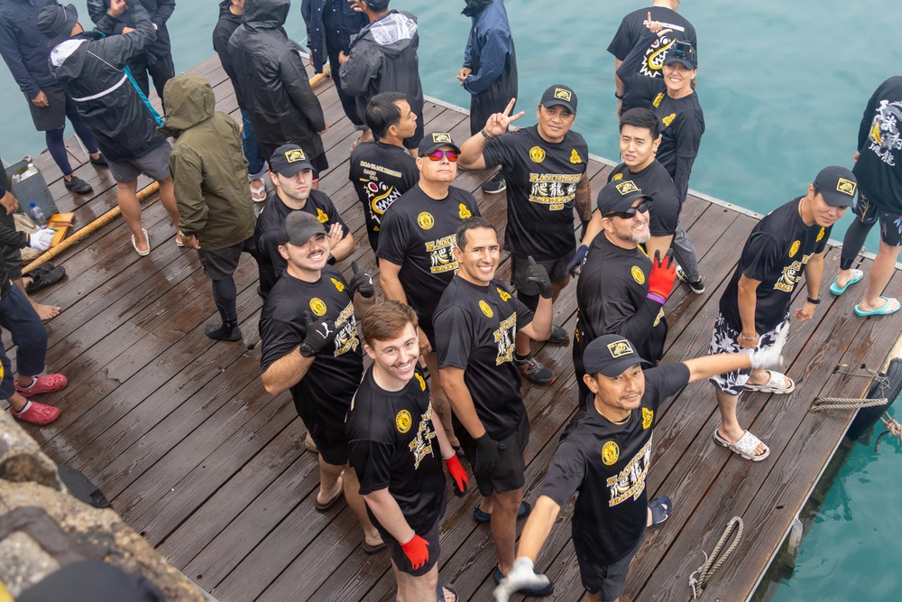 U.S. Army community members participate in Okinawa’s Naha Haarii