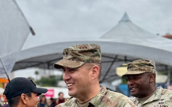 U.S. Army community members participate in Okinawa’s Naha Haarii