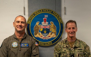 Rear Adm. Tom Shultz Visits NSF Diego Garcia for Leadership Engagement