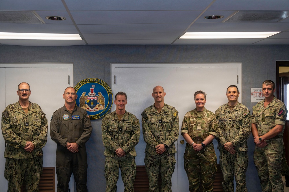 Rear Adm. Tom Shultz Visits NSF Diego Garcia for Leadership Engagement