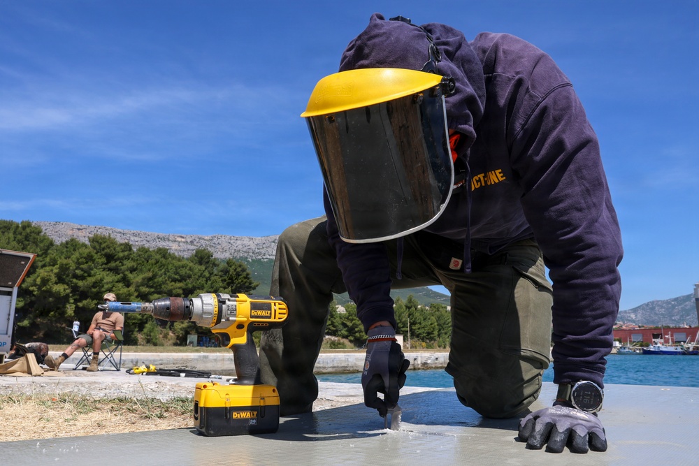 Seabee Divers Support Critical Port Repairs in Croatia