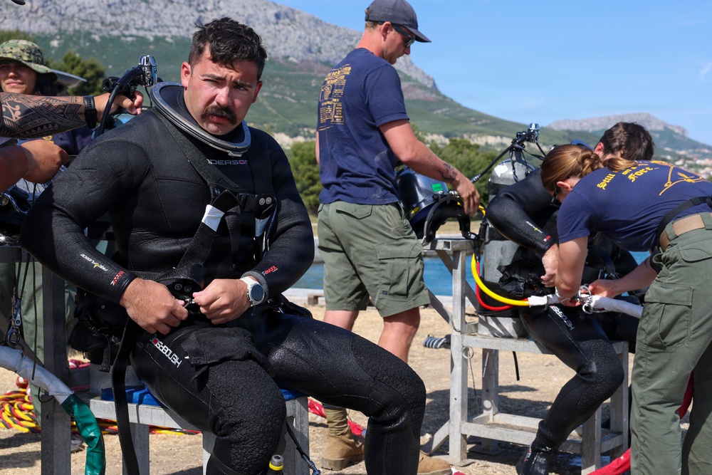 Seabee Divers Support Critical Port Repairs in Croatia