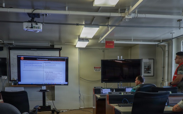 U.S. Marines and Civilians Collaborate on Emergency Operations Center at MCBH for Hurricanes Readiness