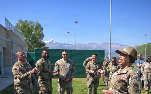 31 FW Command Chief Visits K-9 Unit to Highlight Role of Military Working Dogs