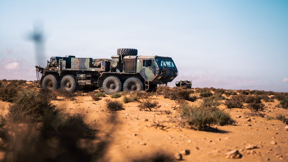 Paratroopers establish concealed forward logistics node during African Lion 26