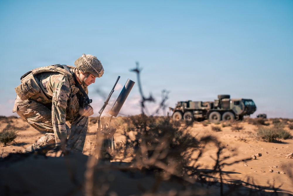 Paratroopers establish concealed forward logistics node during African Lion 26