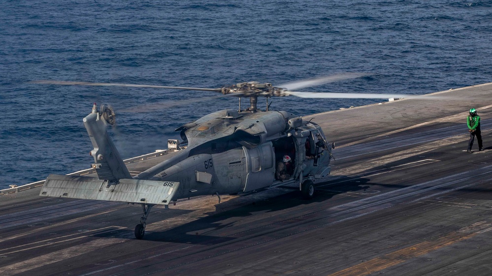 Abraham Lincoln Conducts Flight Operations
