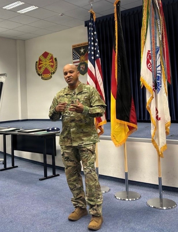 MSG Carlos Espada completes 60-day SkillBridge internship with the Europe District