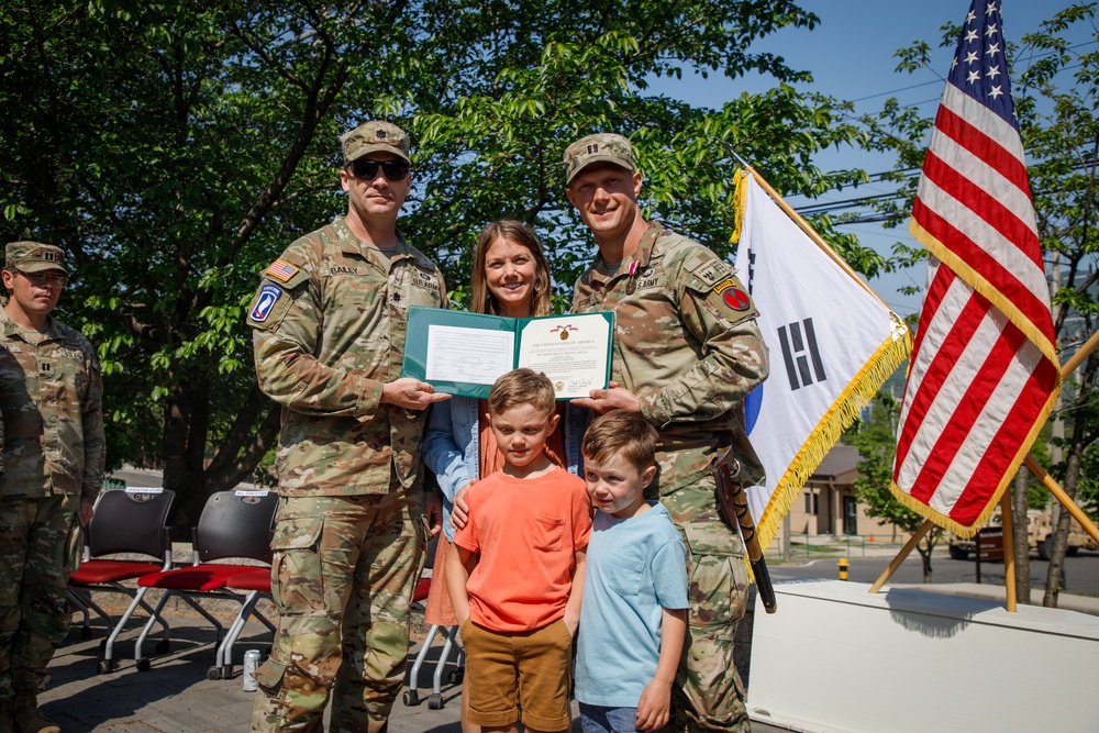 B Co 4-23IN Change of Command