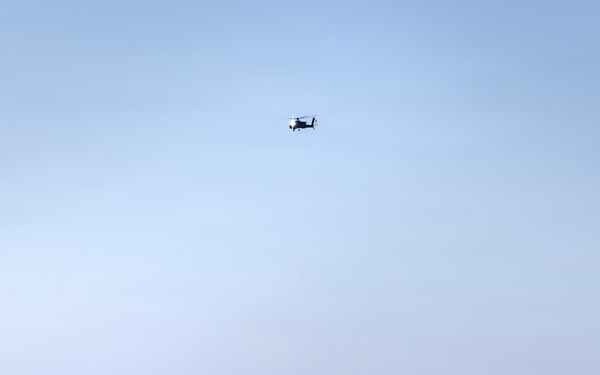 Balikatan 2026: Task Force Saber conducts multiship AH-64 Apache reconnaissance flight over Luzon Strait during counter landing live-fire exercise