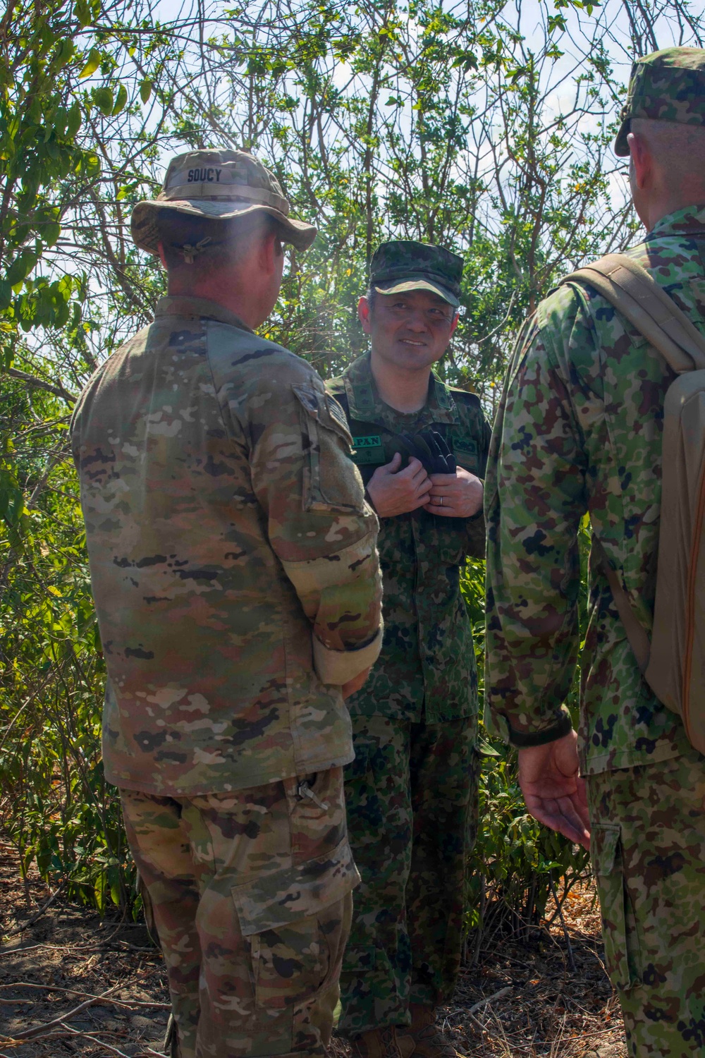 Balikatan 2026: JGSDF Major General Toshikatsu Musha visits 25th ID mortar firing point during a live fire exercise in the Philippines