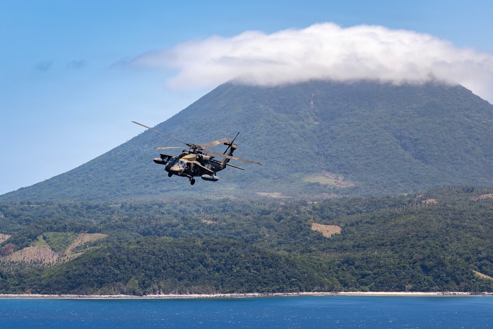 Balikatan 2026: Task Force Saber conducts multiship UH-60 Black Hawk flight over Luzon Strait