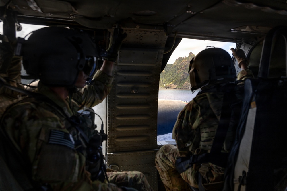 Balikatan 2026: Task Force Saber conducts multiship UH-60 Black Hawk flight over Luzon Strait