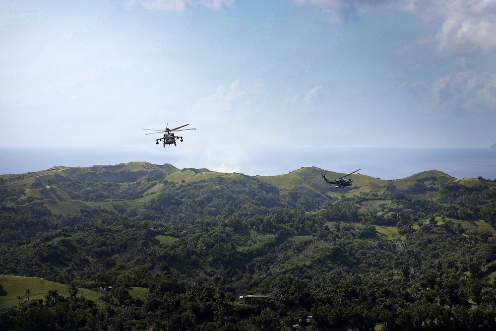 Balikatan 2026: Task Force Saber conducts multiship UH-60 Black Hawk flight over Luzon Strait