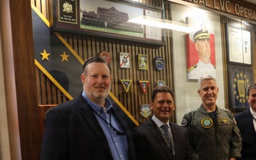 Commander US Pacific Fleet tours Chamberlain Hall, Hefti GLOC.
