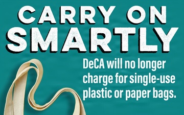 DeCA will no longer charge for single-use plastic or paper bags