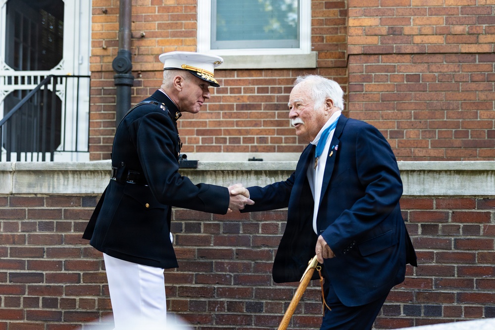 The Commandant, Gen. Eric M. Smith attends an 8th and I Evening Parade