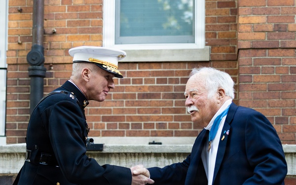 The Commandant, Gen. Eric M. Smith attends an 8th and I Evening Parade