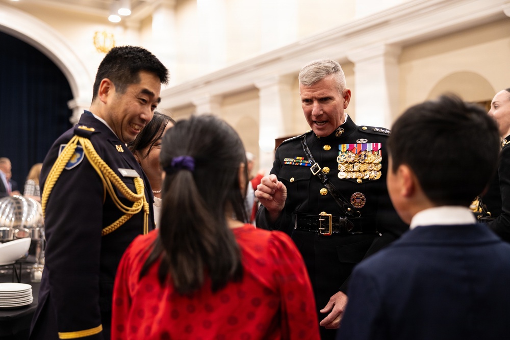 The Commandant, Gen. Eric M. Smith attends an 8th and I Evening Parade