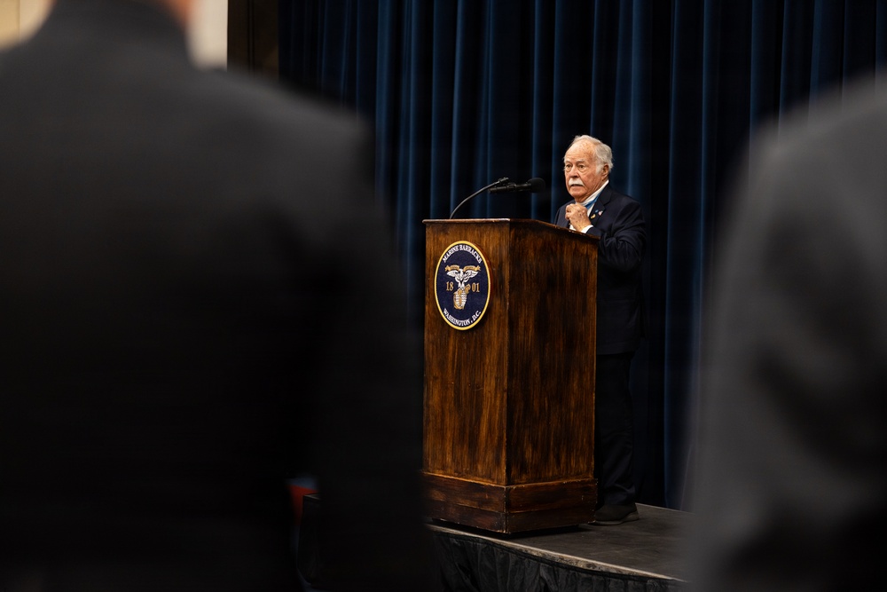 The Commandant, Gen. Eric M. Smith attends an 8th and I Evening Parade