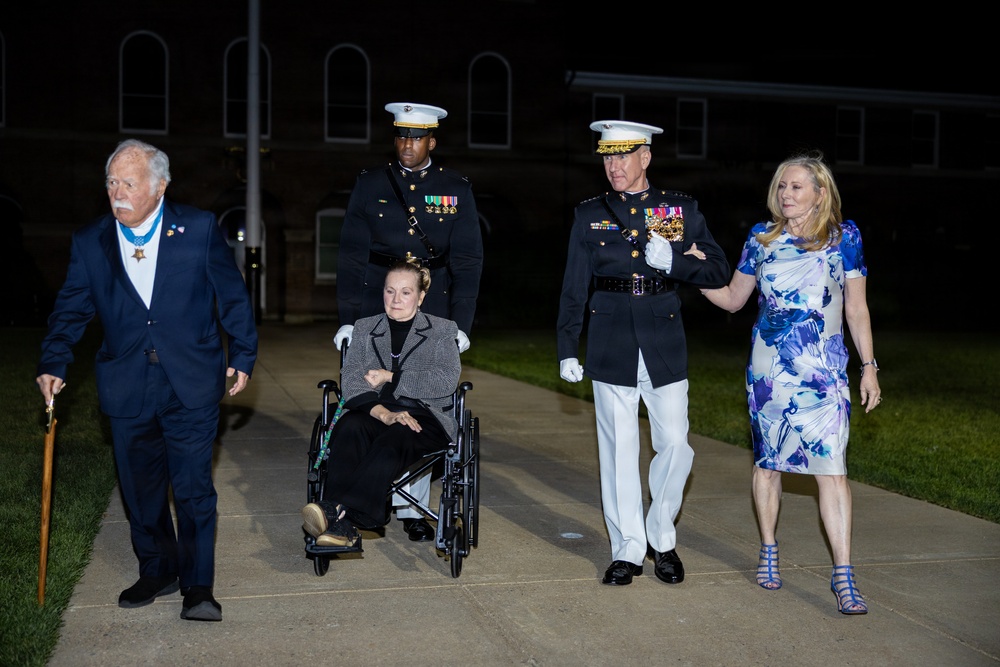 The Commandant, Gen. Eric M. Smith attends an 8th and I Evening Parade