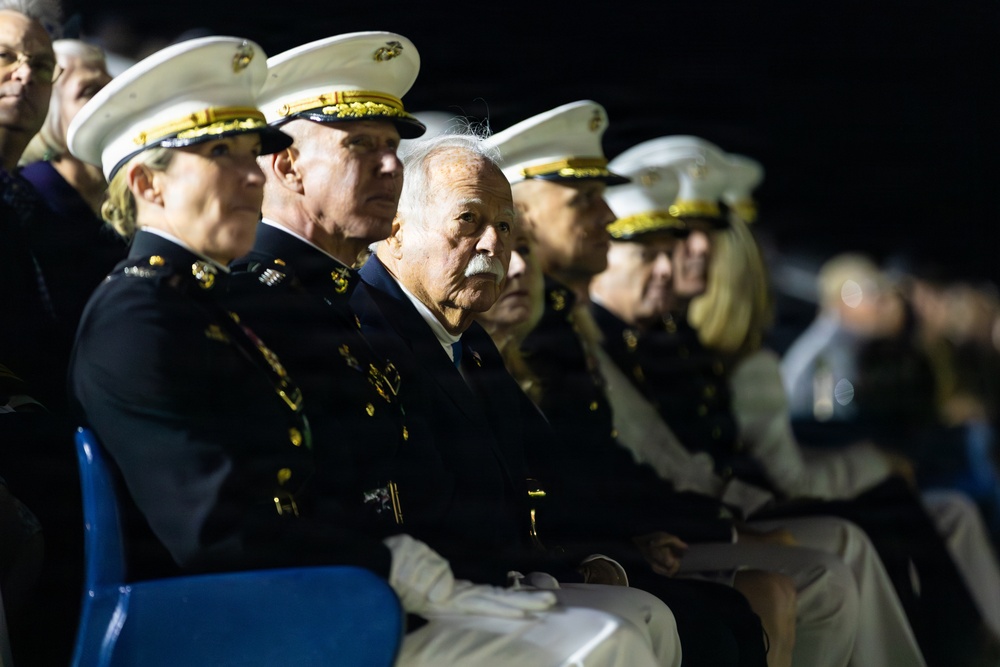 The Commandant, Gen. Eric M. Smith attends an 8th and I Evening Parade