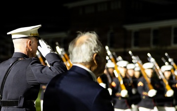The Commandant, Gen. Eric M. Smith attends an 8th and I Evening Parade