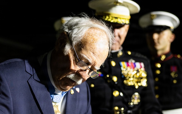 The Commandant, Gen. Eric M. Smith attends an 8th and I Evening Parade