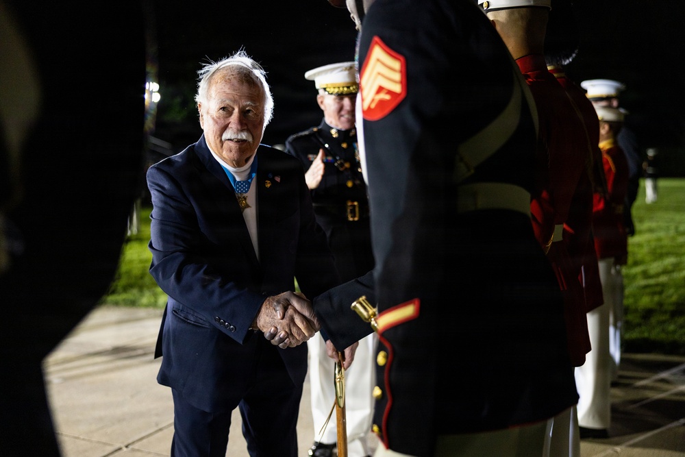 The Commandant, Gen. Eric M. Smith attends an 8th and I Evening Parade