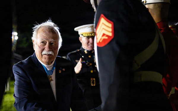 The Commandant, Gen. Eric M. Smith attends an 8th and I Evening Parade