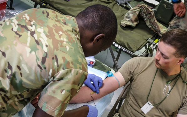 586th Field Hospital Validates Walking Blood Bank