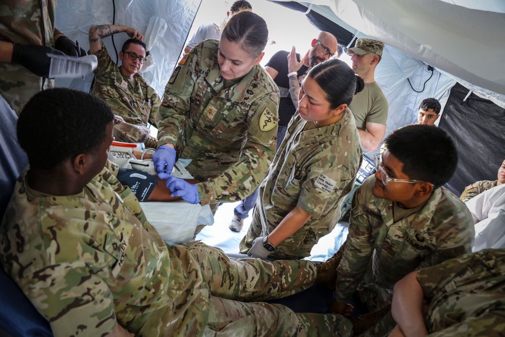 586th Field Hospital Validates Walking Blood Bank