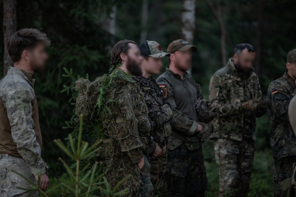 NATO SOF participate in the ISTC’s Night Sniper Course
