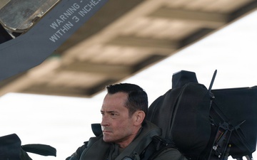 Third Air Force commander conducts final flight