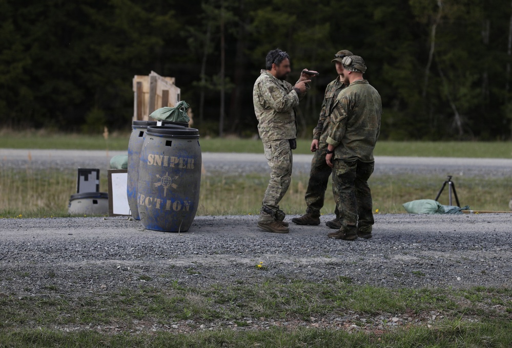 NATO SOF participate in the ISTC’s Night Sniper Course