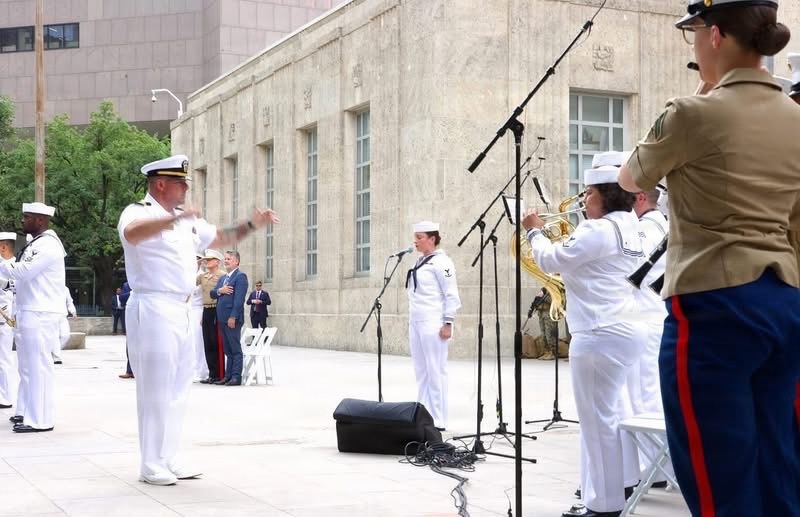 Navy Band Southeast performs at Fleet Week Houston 2026 Opening Ceremony