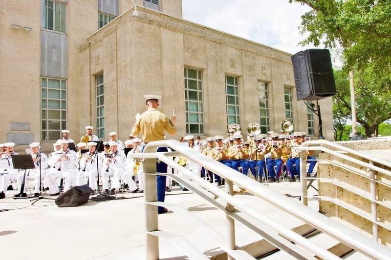 Navy Band Southeast performs at Fleet Week Houston 2026 Opening Ceremony