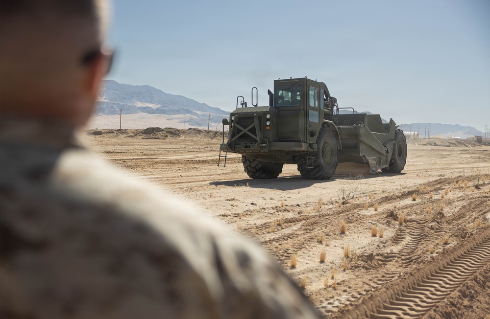 U.S. Marines conduct airfield repairs to support training at MCAGCC