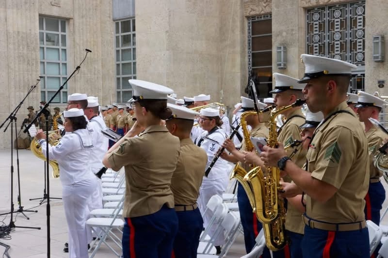 Navy Band Southeast performs at Fleet Week Houston 2026 Opening Ceremony
