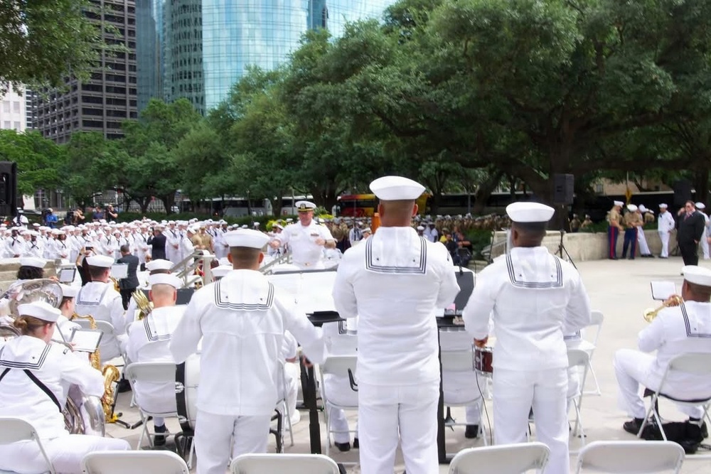 Navy Band Southeast performs at Fleet Week Houston 2026 Opening Ceremony