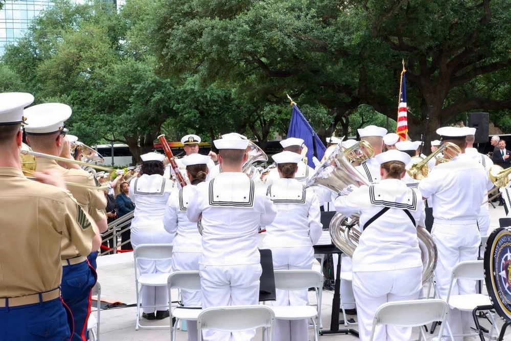 Navy Band Southeast performs at Fleet Week Houston 2026 Opening Ceremony