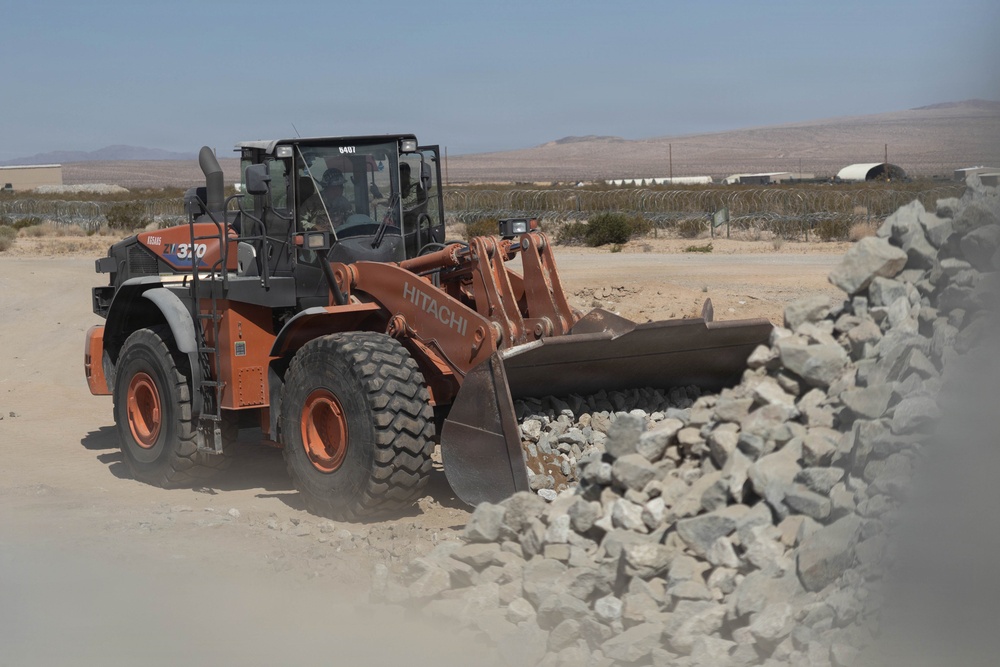 U.S. Marines conduct airfield repairs to support training at MCAGCC