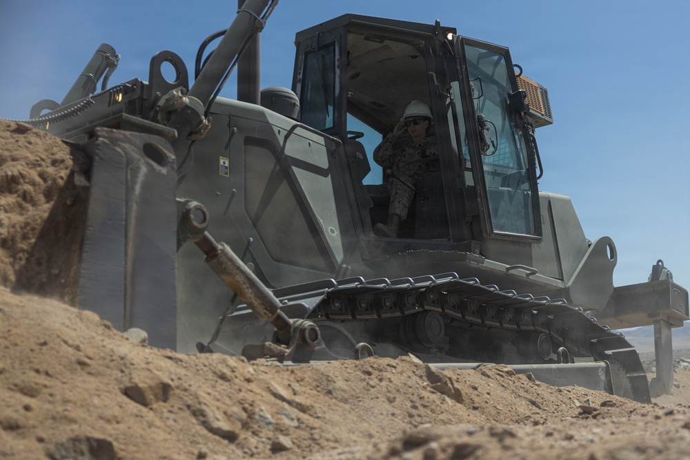 U.S. Marines conduct airfield repairs to support training at MCAGCC